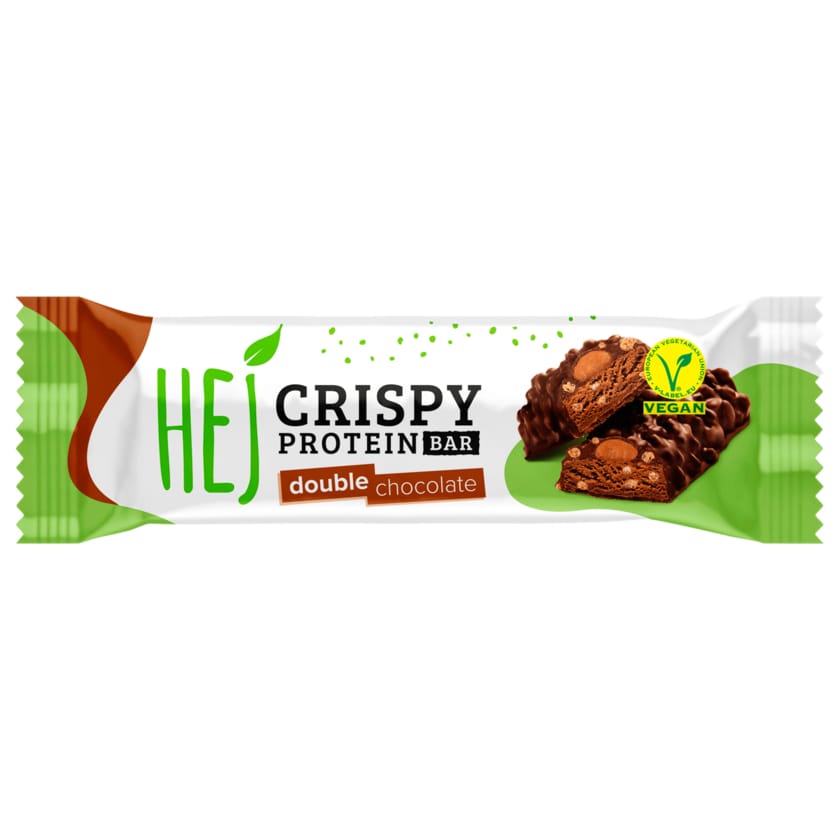 HEJ Crispy Proteinbar Double Chocolate vegan 45g